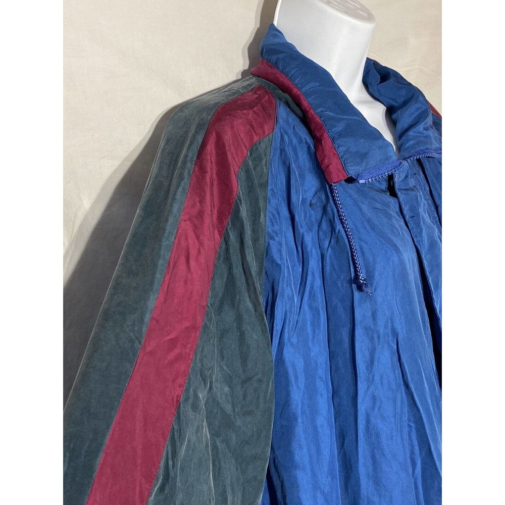 Vintage 90s Silk Sz L Mens Givenchy Activewear Colorblock Exercise Warm Up Suit
